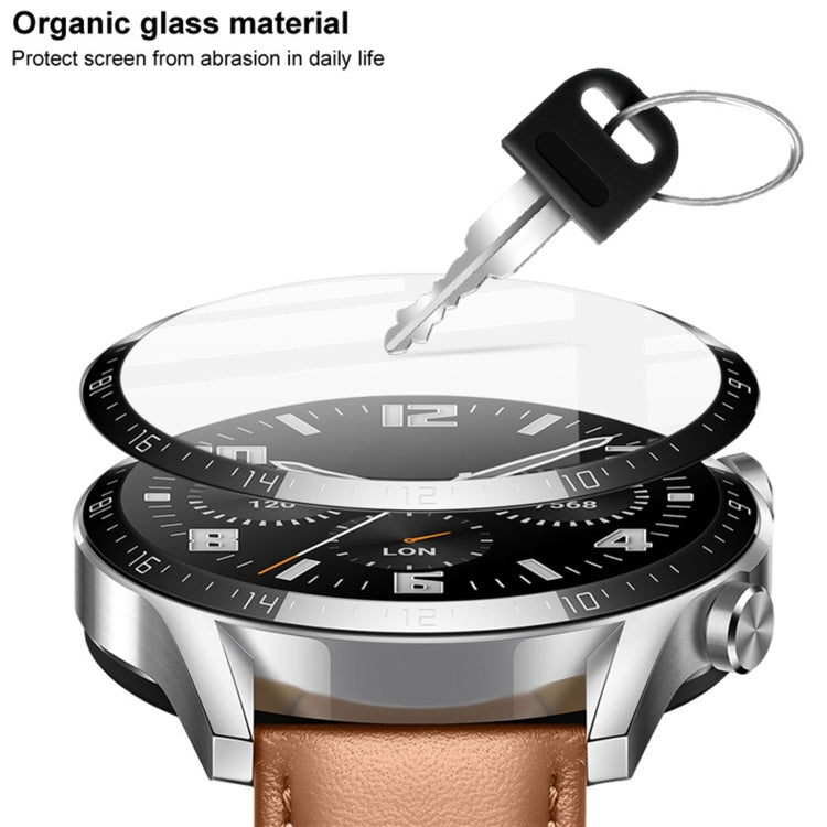 Transparent smartwatch screen protective film, shown on watch face with key illustration