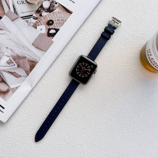 Leather Watchband For Apple Watch Series, 7 41mm / 6&SE&5&4 40mm / 3&2&1 38mm, 7 45mm / 6&SE&5&4 44mm / 3&2&1 42mm