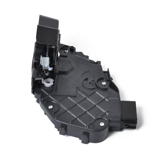 Black rear door lock actuator motor with actuator lever and bolt-on mounting points
