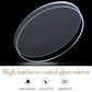 Curved watch glass lens with anti-scratch, water-resistant coating