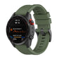 Navy green silicone watchband with quick-release clasp for Garmin Fenix 7 series watch