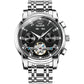 OLEVS 6607 Multi-function Men Big Flywheel Automatic Waterproof Mechanical Watch