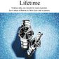 Couple quartz watches with black dial, silver bracelet, and luminous markers