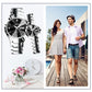 Couple watches with black dials and silver metal bracelets, one showing 'WED 20'