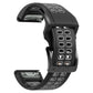 Quick Release Double Row Silicone Watchband, For Garmin Fenix 6, For Garmin Fenix 6X