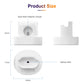 Three-in-one charging holder product size diagram with mm measurements