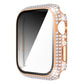 Diamond PC + Tempered Glass Watch Case For Apple Watch Series, 7 41mm, 7 45mm
