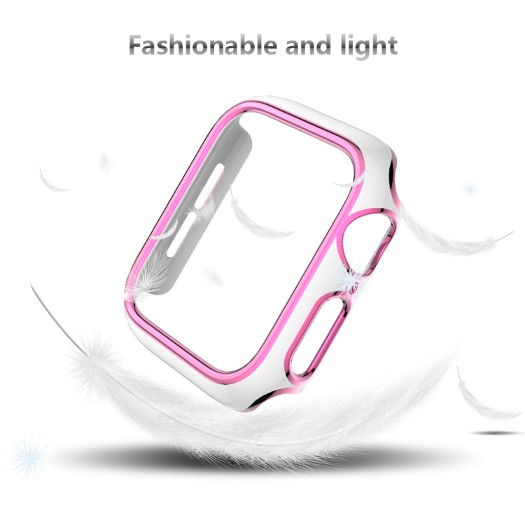 Two-color Electroplating PC Watch Case For Apple Watch Series, 3&2&1 38mm, 3&2&1 42mm
