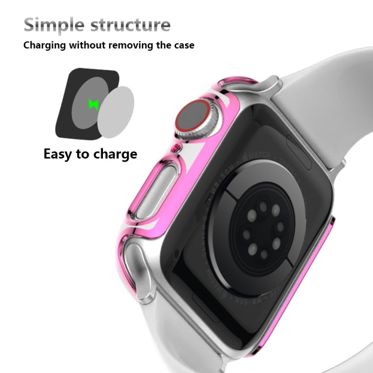 Two-color Electroplating PC Watch Case For Apple Watch Series, 3&2&1 38mm, 3&2&1 42mm