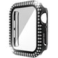 Double-Row Diamond PC+Tempered Glass Watch Case For Apple Watch Series, 3&2&1 38mm, 3&2&1 42mm