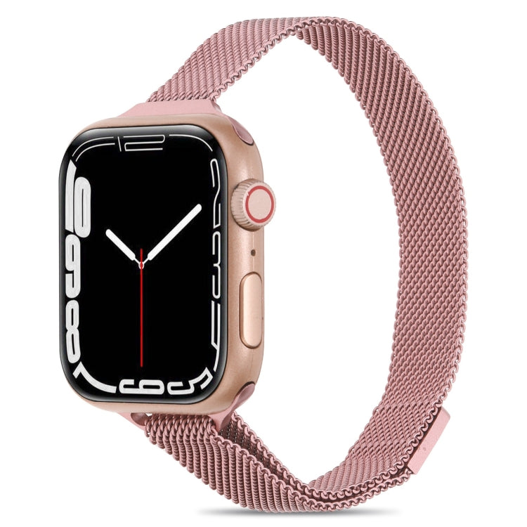 Milanese Small Waist Watchband For Apple Watch Series, 7 41mm / 6&SE&5&4 40mm / 3&2&1 38mm, 7 45mm / 6&SE&5&4 44mm / 3&2&1 42mm