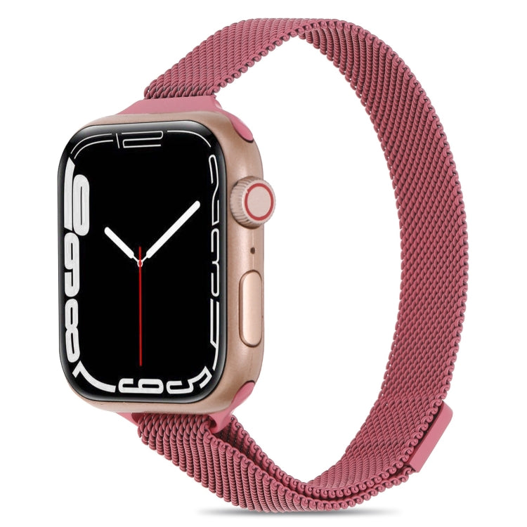 Milanese Small Waist Watchband For Apple Watch Series, 7 41mm / 6&SE&5&4 40mm / 3&2&1 38mm, 7 45mm / 6&SE&5&4 44mm / 3&2&1 42mm
