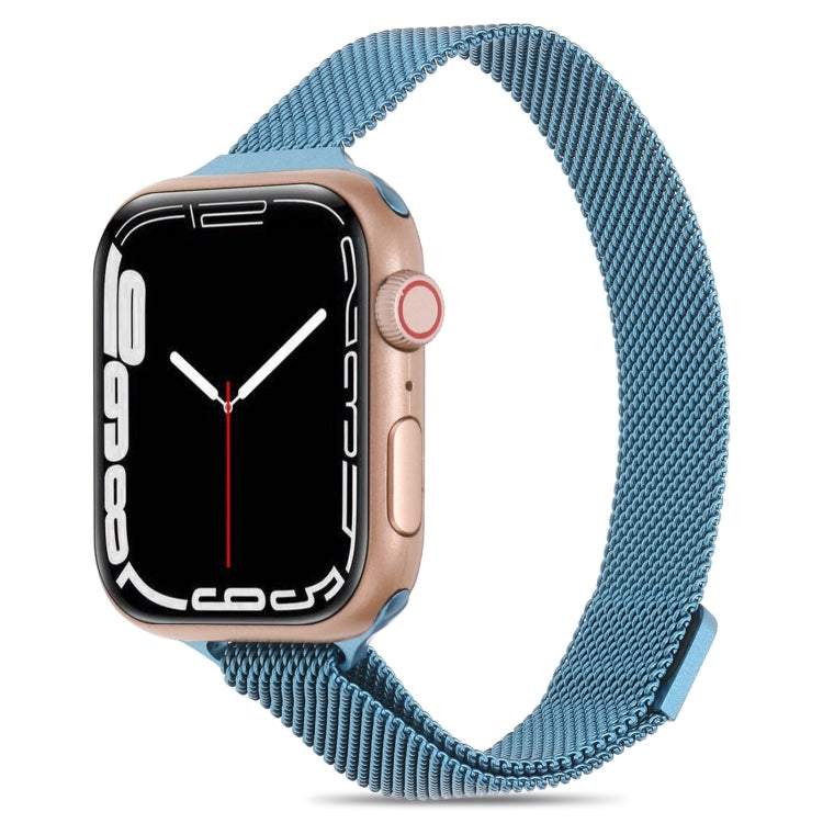Milanese Small Waist Watchband For Apple Watch Series, 7 41mm / 6&SE&5&4 40mm / 3&2&1 38mm, 7 45mm / 6&SE&5&4 44mm / 3&2&1 42mm