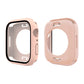Pink watch case cover front and back shells with open screen cutout