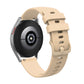 Pockmarked silicone watch strap with buckle, beige perforated band for 20mm/22mm