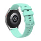 Pockmarked silicone watch strap with buckle, mint green perforated band for 20mm/22mm