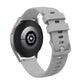 Silicone watch strap with buckle, light gray pockmarked textured pattern