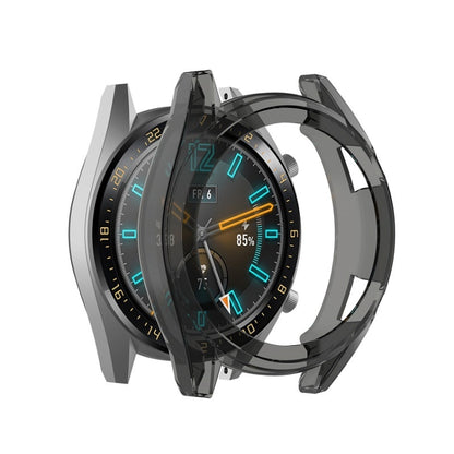 TPU watch case with transparent black bezel cover for smartwatch
