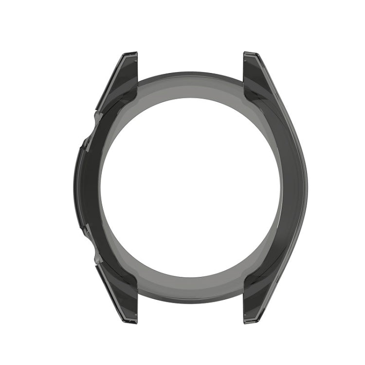 Transparent black TPU watch case, top view open bezel for smartwatch