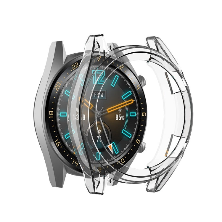 TPU watch case with clear transparent white bezel cover for smartwatch