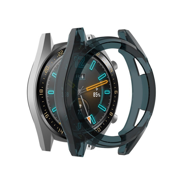 TPU watch case with clear blue bezel cover for smartwatch