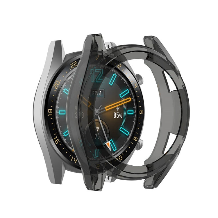 Transparent black TPU watch case with protective bezel for smartwatch
