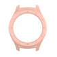 Pink PC protective case shell for smartwatch with open front and protective frame