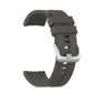 Silicone wristband strap for Huawei GT, dark gray with textured underside and buckle