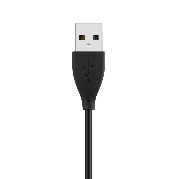 USB-A plug on black cable for watch cradle charger