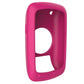 Pink-purple silicone case with screen cutout and button area, for Garmin Edge 800/810