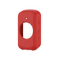 Red silicone case for Garmin Edge 530 stopwatch, with round screen cutout and side button covers