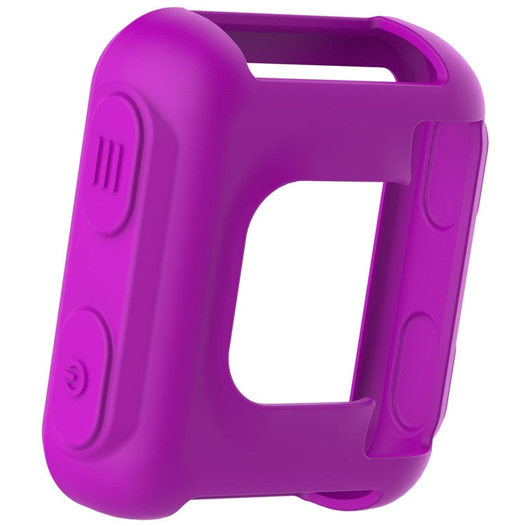 Purple silicone protective case cover for Garmin Forerunner 35 smartwatch