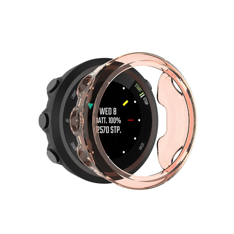 Rose gold TPU protective shell for Garmin Forerunner 45, see-through front case