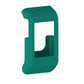 Teal green silicone smartwatch case with open display window and bottom button cutouts.