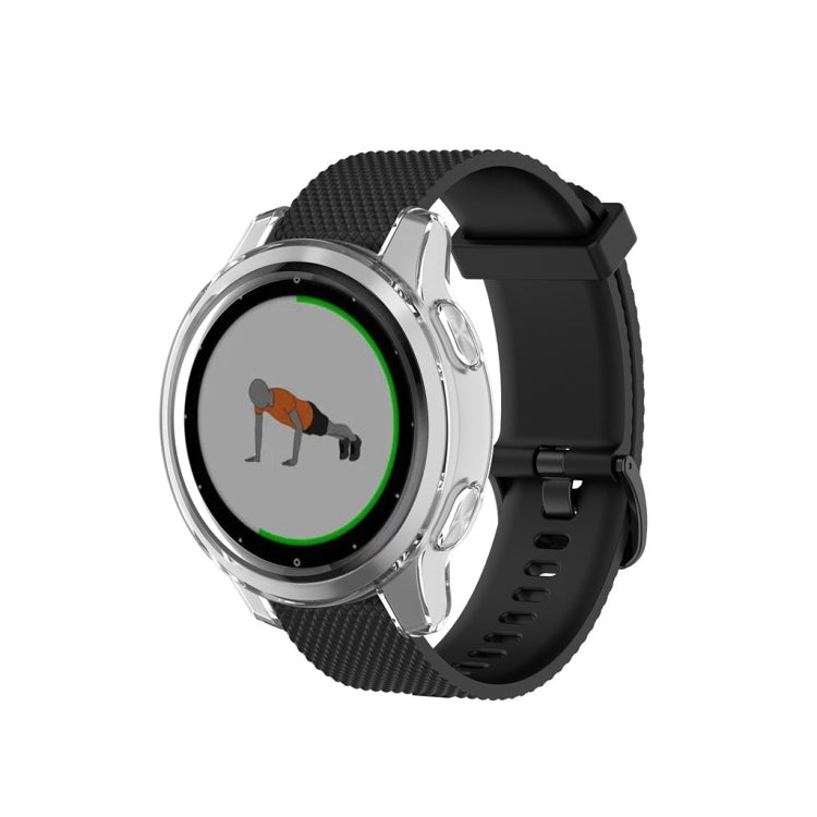 TPU protective shell for Garmin Vivoactive 4, clear protective cover with raised edge