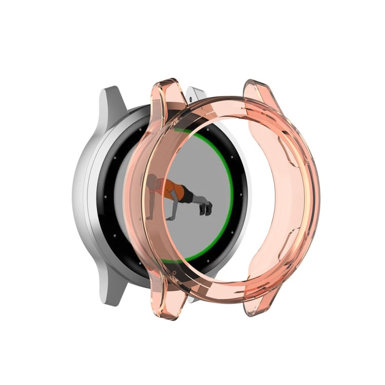 TPU protective shell for Garmin Vivoactive 4, transparent orange protective cover