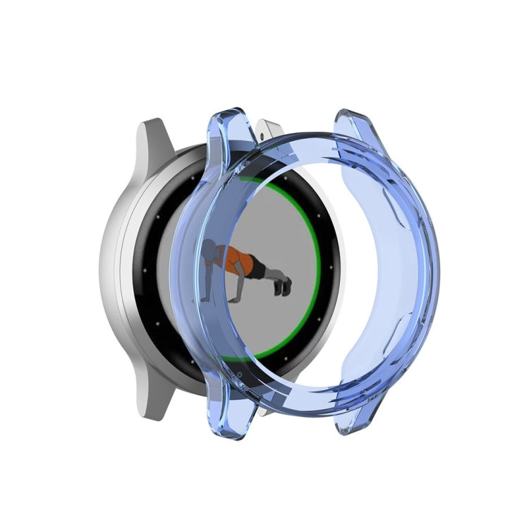TPU protective shell for Garmin Vivoactive 4, clear blue protective cover