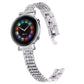 Universal Four-Row Diamond Metal Watch Band, 20mm, 22mm