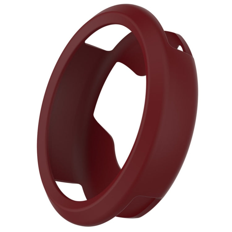 Silicone protective case for Garmin Vivomove, red wine silicone shell with cutouts