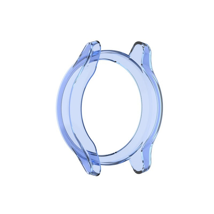 TPU protective watch shell cover, clear blue, contoured edges for a snug fit