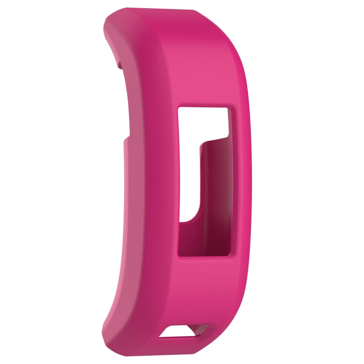 Silicone protective case for Garmin Vivosmart HR, pink band with open display cutout