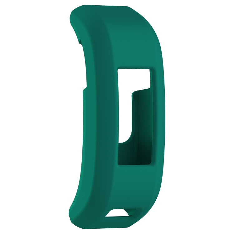 Silicone protective case for Garmin Vivosmart HR, teal green band with display cutout window