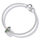 925 sterling silver mesh chain bracelet with butterfly flower charm bead and clasp