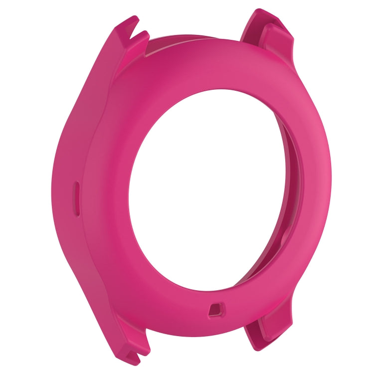 Silicone protective case for Galaxy S3 Classic, pink-purple ring case with corner tabs
