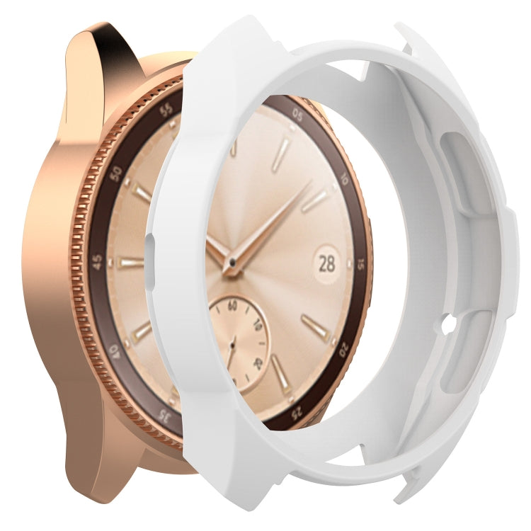 42mm white silicone watch case for Galaxy Watch, snug front cover with cutouts