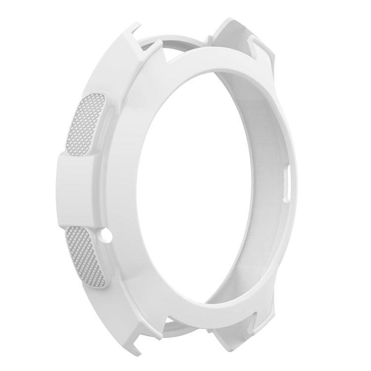 42mm white silicone watch case for Galaxy Watch, open ring view with side openings