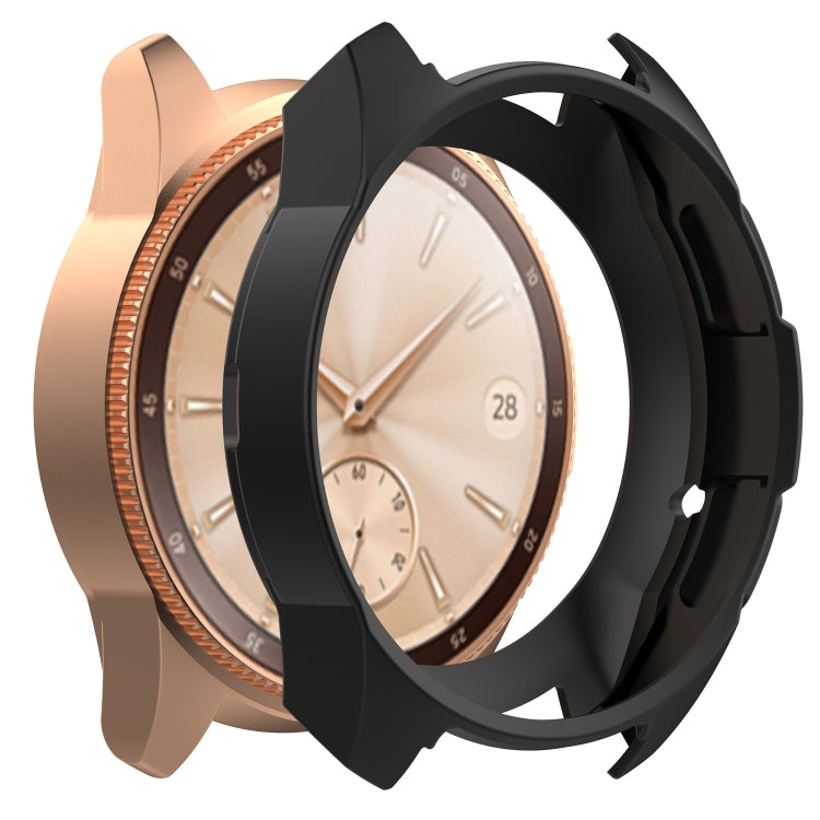 42mm black silicone watch case for Galaxy Watch, protective ring with side tabs