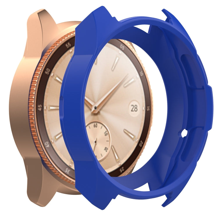 42mm blue silicone watch case for Galaxy Watch, secure bezel ring with cutouts