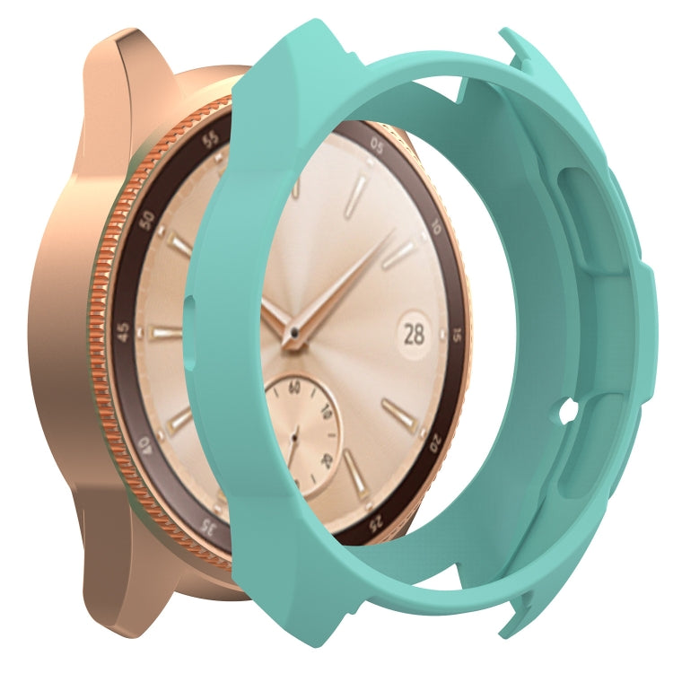 42mm cyan silicone watch case for Galaxy Watch, flexible protective bezel ring