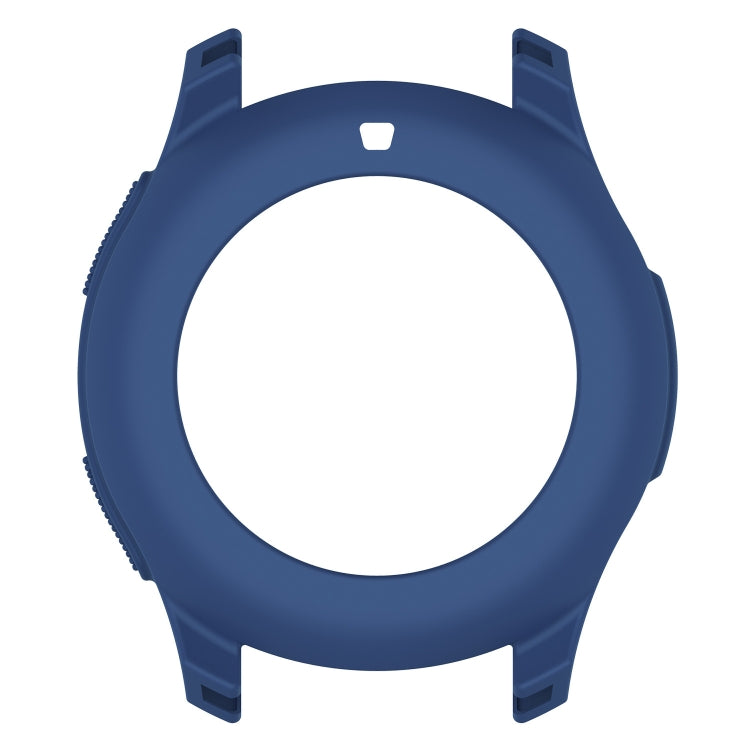 Universal silicone case with circular opening, navy blue color